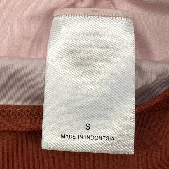 Sun Lab Swim Women's Size Small Swim Bikini Bottom Brown/Pink Tie Side New - Picture 7 of 11